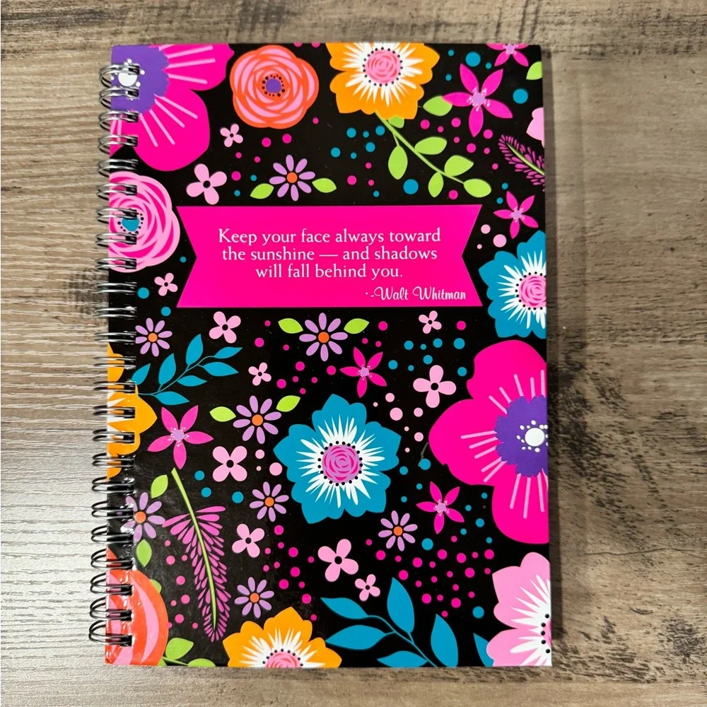 Colorful Floral and Polka Dot Notebooks with Llama Stickers - Picture 2 of 9